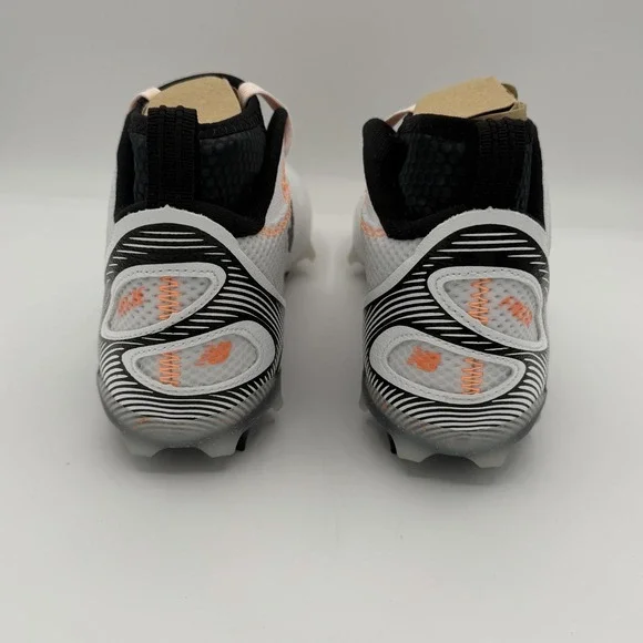 New Balance FreezeLX v5 Lacrosse Cleats Mens Size 8 White Black Hot Mango